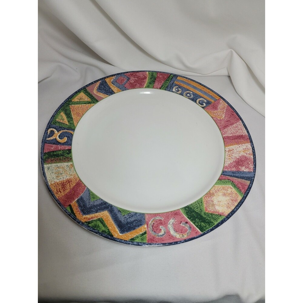 Sakura Malaga Platter 12.5” Round Stoneware by Sue Zipkin Furio Home Mesa